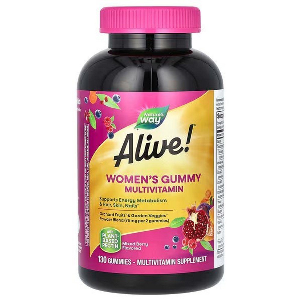 Nature's Way, Alive! Women's Gummy Complete Multivitamin, berry mix, 130 fruit gums,Nature's Way, Alive! Women's Gummy Complete Multivitamin, Beerenmix, 130 Fruchtgummis
