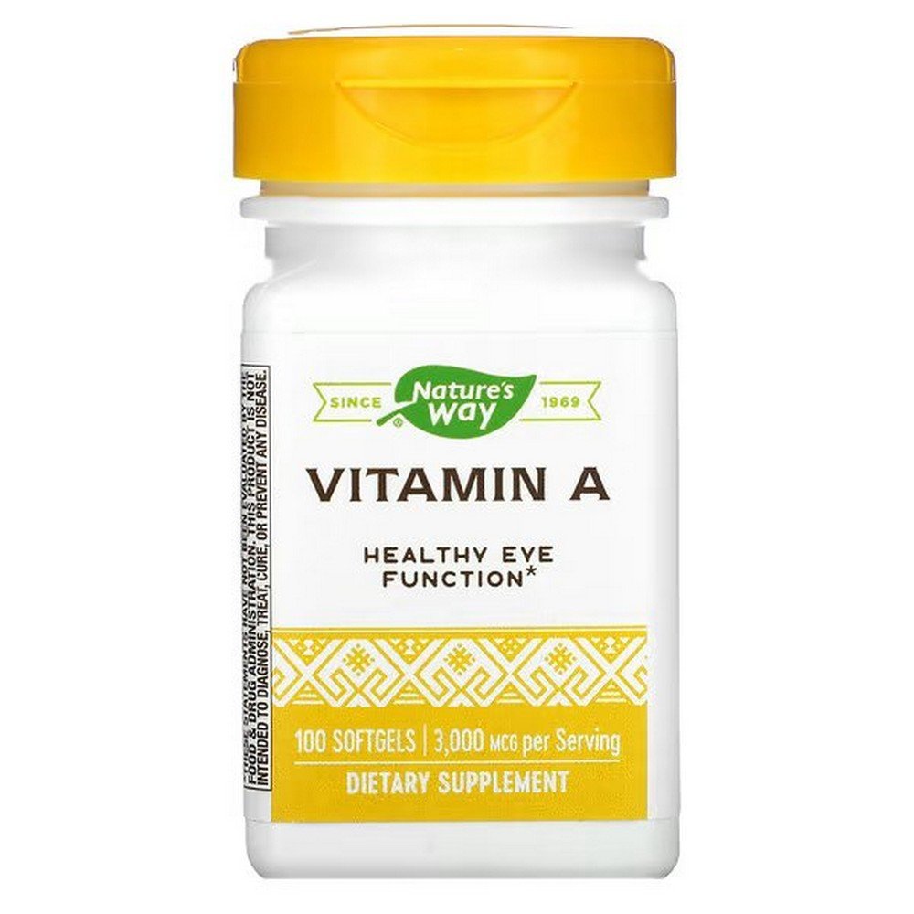 Nature's Way, Vitamin A, 3,000 mcg, 100 softgels,Nature's Way, Vitamin A, 3.000 mcg, 100 Weichkapseln