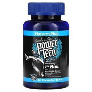 NaturesPlus, Source of Life, Power Teen for Him, vitamins for him, natural wild berry flavor, 60 chewable tablets,NaturesPlus, Source of Life, Power Teen for Him, Vitamine für Ihn, natürliches Wildbeerenaroma, 60 Kautabletten