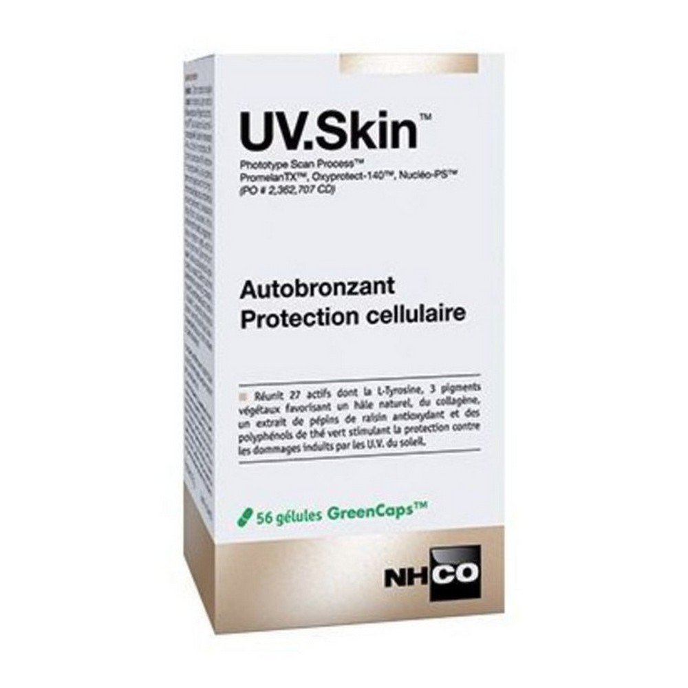 Nhco Uv Self-Tanning Sunblock 56 Capsules, Uv Écran Solaire Autobronzant 56 Gélules