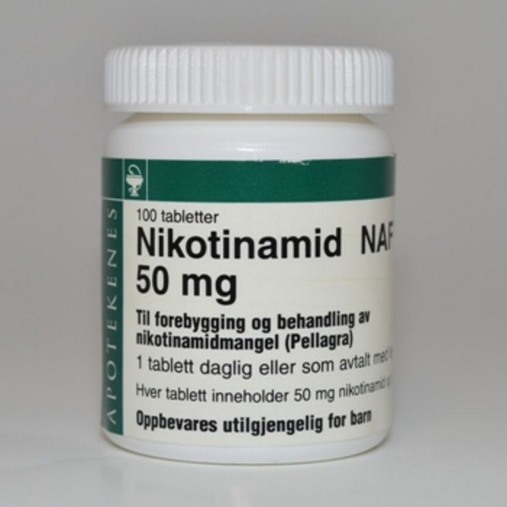 Nicotinamide NAF Tab 50 mg, 100