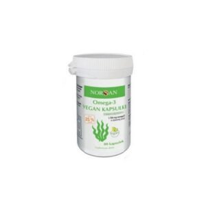 Norsan Omega-3 Vegan Sea algae oil 80 caps.