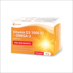 Noventis,Noventis Vitamin D3 1000 IU + Omega-3 60 capsules,Noventis
