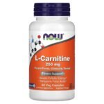 NOW Foods, L-Carnitine, 250 mg, 60 Vegetable Capsules,NOW Foods, L-Carnitin, 250 mg, 60 pflanzliche Kapseln