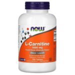 NOW Foods, L-Carnitine, L-Carnitine, 1,000 mg, 100 tablets,NOW Foods, L-Carnitine, L-Carnitin, 1.000 mg, 100 Tabletten