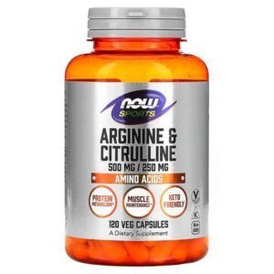 NOW Foods, Sports, Arginine and Citrulline, 120 Vegetarian Capsules,NOW Foods, Sports, Arginin und Citrullin, 120 vegetarische Kapseln