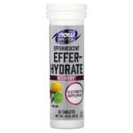 NOW Foods, Sports, Effer-Hydrate, Lemon-Lime, 10 Tablets, 51 g (1.8 oz.),NOW Foods, Sports, Effer-Hydrate, Zitrone-Limette, 10 Tabletten, 51 g (1,8 oz.)