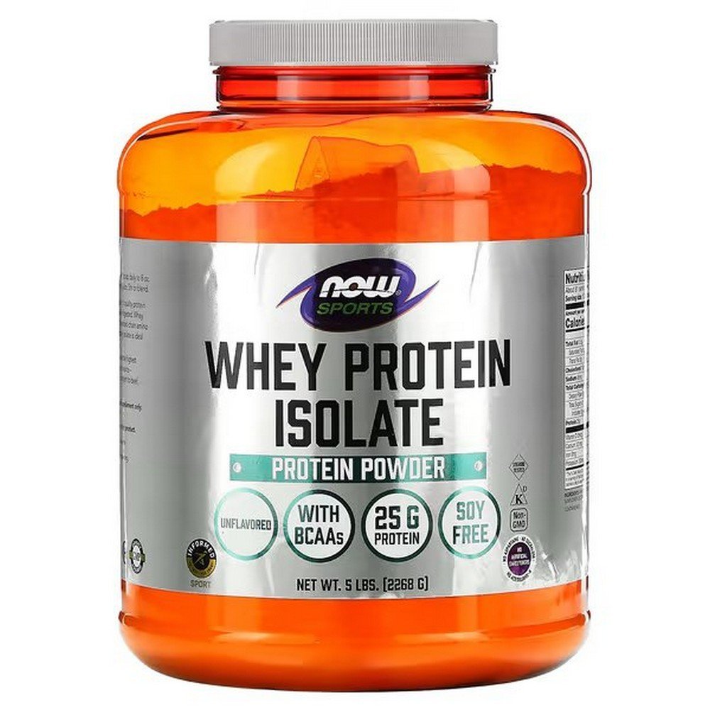 NOW Foods, Sports, Whey Protein Isolate, Unflavored, 2,268 g (5 lbs.),NOW Foods, Sports, Molkenproteinisolat, geschmacksneutral, 2.268 g (5 lbs.)