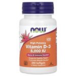 NOW Foods, Vitamin D-3, High Potency, 125 mcg (5,000 IU), 240 Softgels,NOW Foods, Vitamin D-3, hochwirksam, 125 mcg (5.000 IU), 240 Weichkapseln