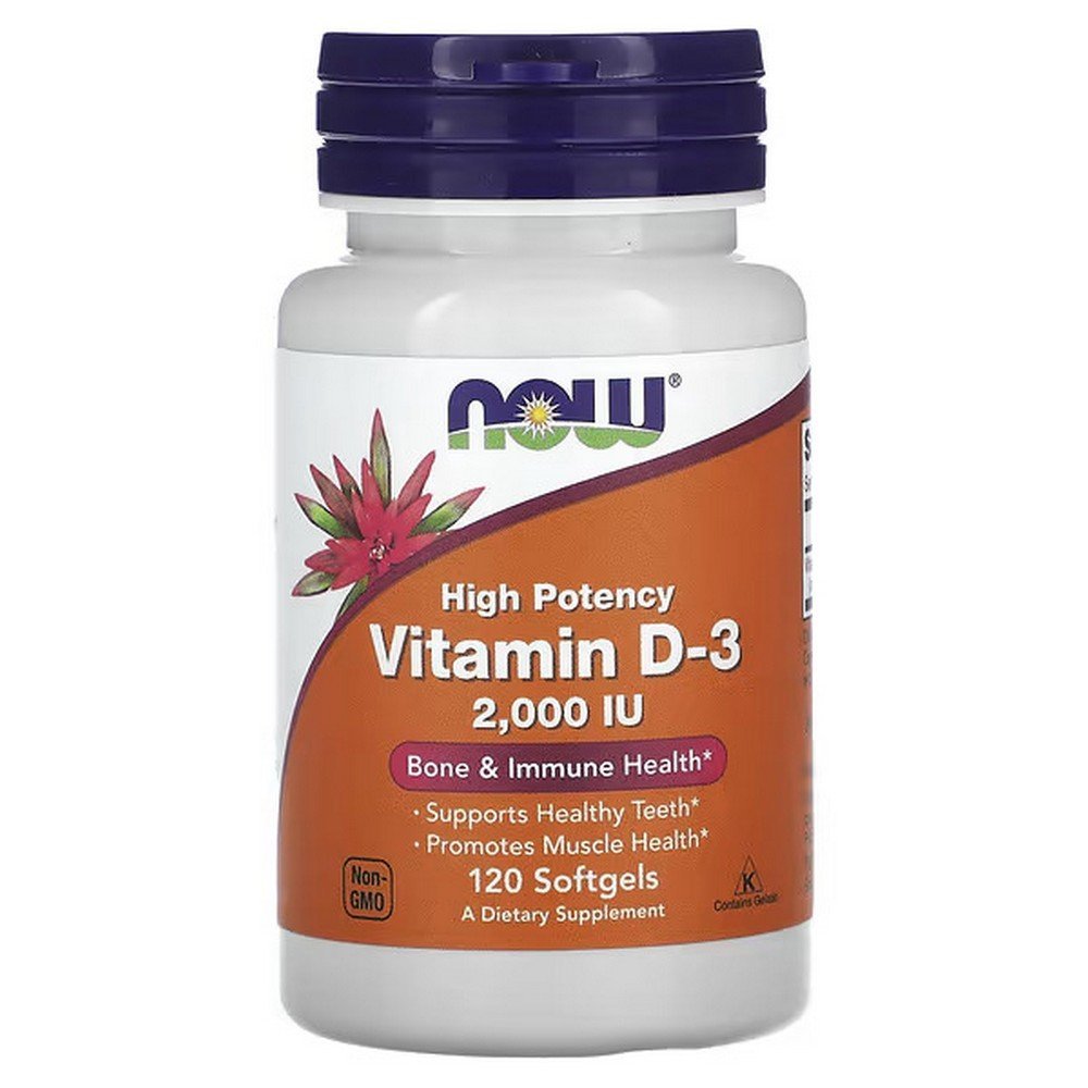 NOW Foods, Vitamin D-3, High Potency, High Potency Vitamin D3, 50 mcg (2,000 IU), 120 Softgels,NOW Foods, Vitamin D-3, High Potency, hochwirksames Vitamin D3, 50 mcg (2.000 IU), 120 Weichkapseln