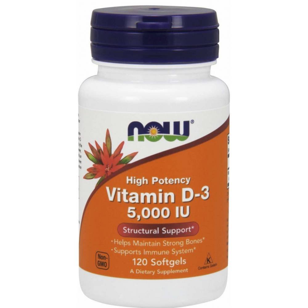 Now Vitamin D3 5000 IU x 120