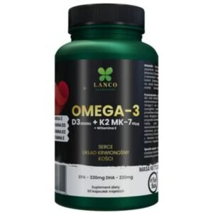 Nutririons Lanco Nutritions Omega3 + vitamin D3 K2 MK-7 60 caps.