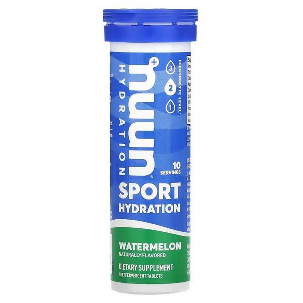 Nuun, Hydration, Sport, Effervescent Electrolyte Supplement, Watermelon, 10 Tablets,Nuun, Flüssigkeitszufuhr, Sport, Brause-Elektrolyt-Ergänzungsmittel, Wassermelone, 10 Tabletten