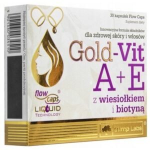 Olimp Laboratories, OLIMP GOLD VIT A+E 30k BIOTIN HEALTHY HAIR SKIN, OLIMP GOLD WIT A+E 30k BIOTYNA ZDROWE WŁOSY SKÓRA
