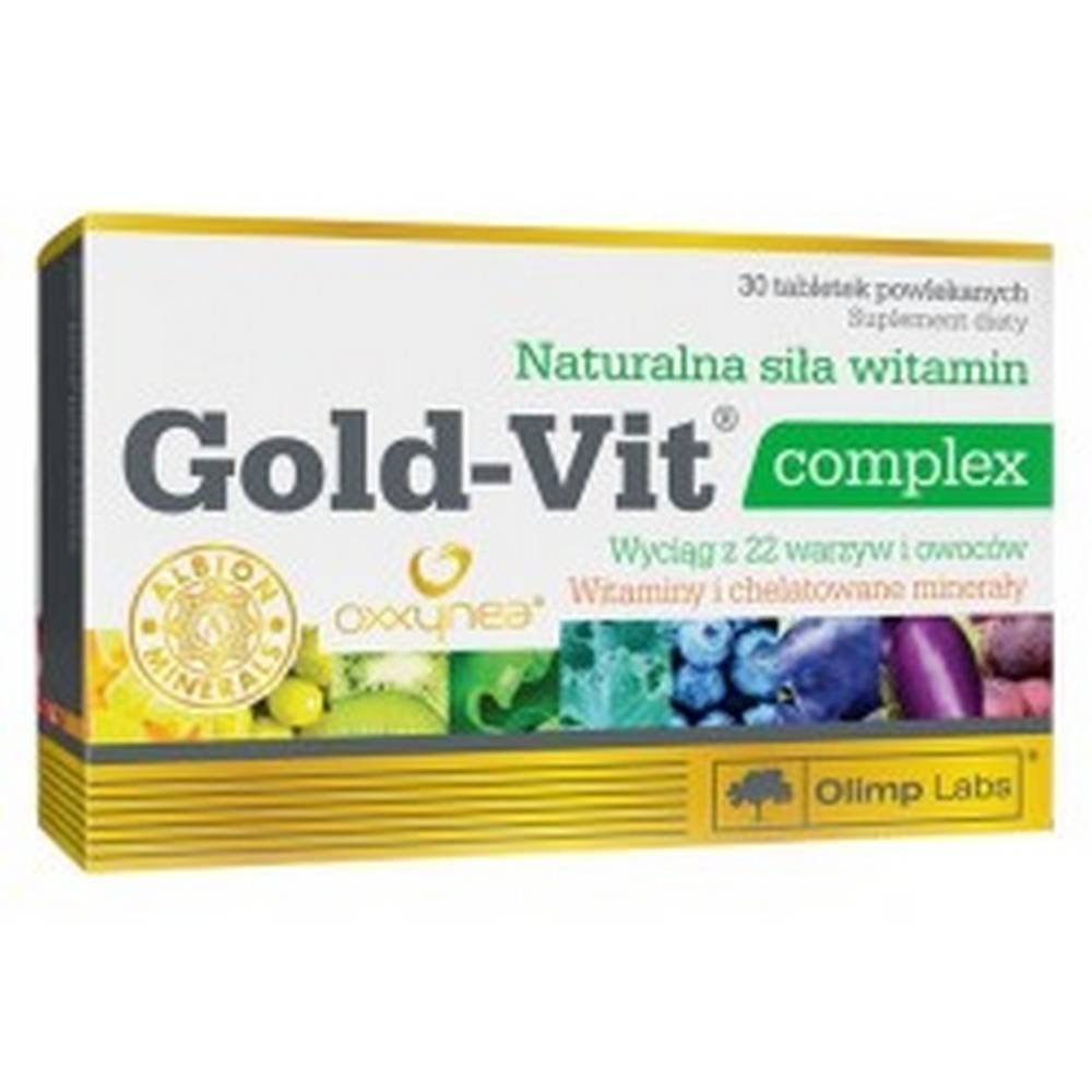 OLIMP GOLD-VIT COMPLEX, COATED TABLETS, 30 PIECES, OLIMP GOLD-VIT COMPLEX TABLETKI POWLEKANE, 30 SZT