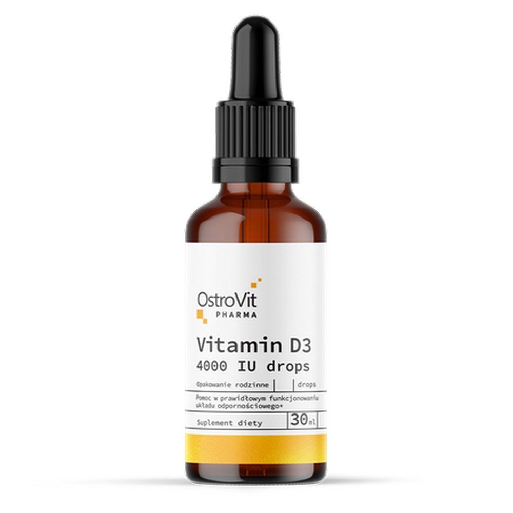 OstroVit,dietary supplement Vitamin D3 4000 in,30 ml ,suplement diety Witamina D3 4000 w kroplach, 30 ml,