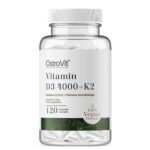 OstroVit,VITAMIN D3 4000 + K2 VEGE, 120 BONES,WITAMINA Dz 4000 + K2 VEGE, 120 KOŚCI,