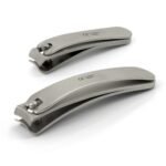 Otto Herder,Otto Herder Set of 2 Bent Nail Clippers, Stainless Steel, made in Germany,Otto Herder Sada 2 zahnutých nůžek na nehty, nerezová ocel, vyrobené v Německu