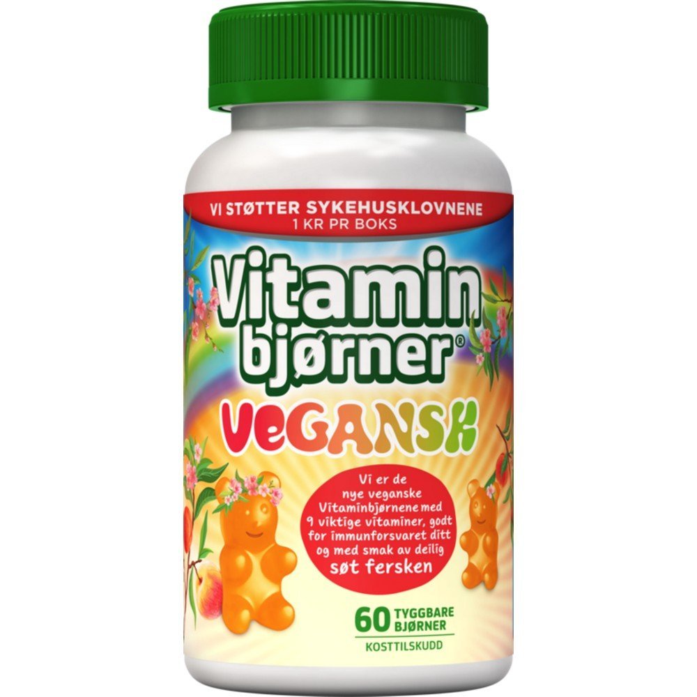 Peach flavored vitamin bears 60