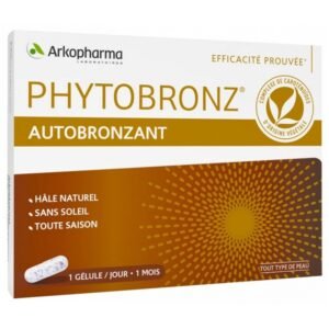 Phytobronz Self-Tanning Natural Tan 30 Capsules, Autobronzant Bronzage Naturel 30 Gélules