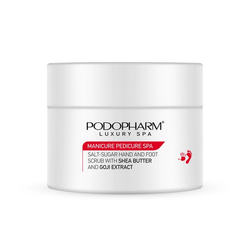 PODOPHARM ,Goji salt and sugar peeling for feet and hands,Peeling solno-cukrowy Goji do stóp i dłoni