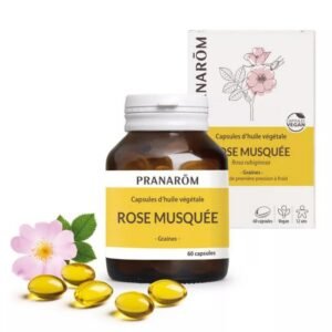 Pranarom Rosehip Pranacaps 60 Capsules, Pranacaps à la Rose Musquée 60 Gélules