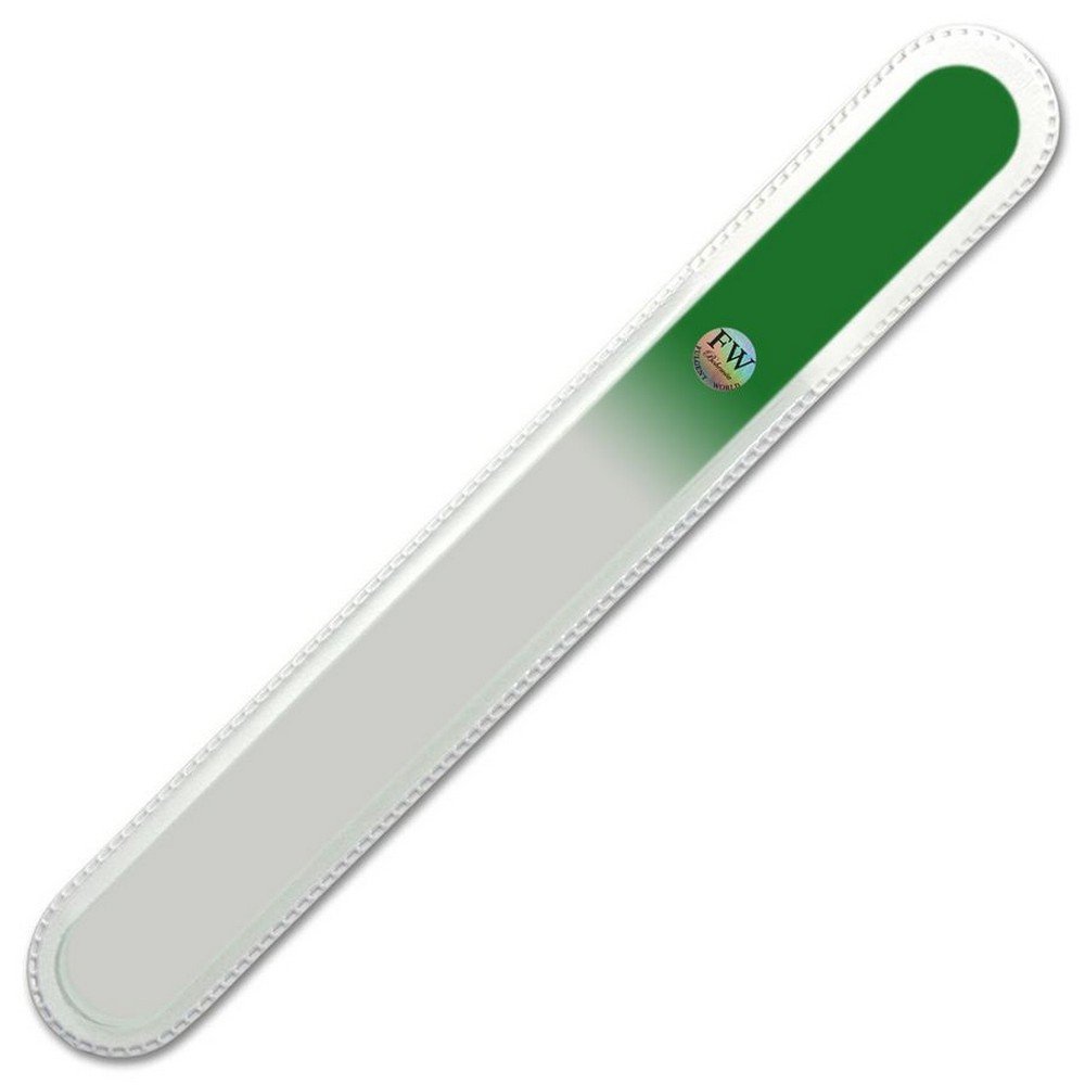 Fulgent World s.r.o.,PROFESSIONAL LARGE GLASS NAIL FILE (GREEN),PROFESIONÁLNÍ VELKÝ SKLENĚNÝ PILNÍK NA NEHTY (ZELENÝ)