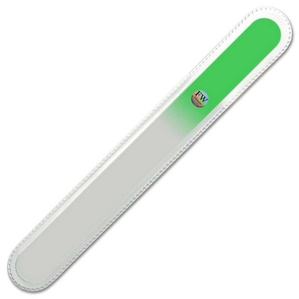Fulgent World s.r.o.,PROFESSIONAL LARGE GLASS NAIL FILE (LIGHT GREEN),PROFESIONÁLNÍ VELKÝ SKLENĚNÝ PILNÍK NA NEHTY (SVĚTLE ZELENÝ)

