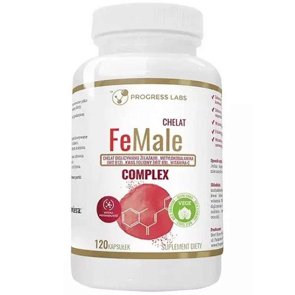 PROGRESS LABS FeMale Iron Chelate Complex 120 caps