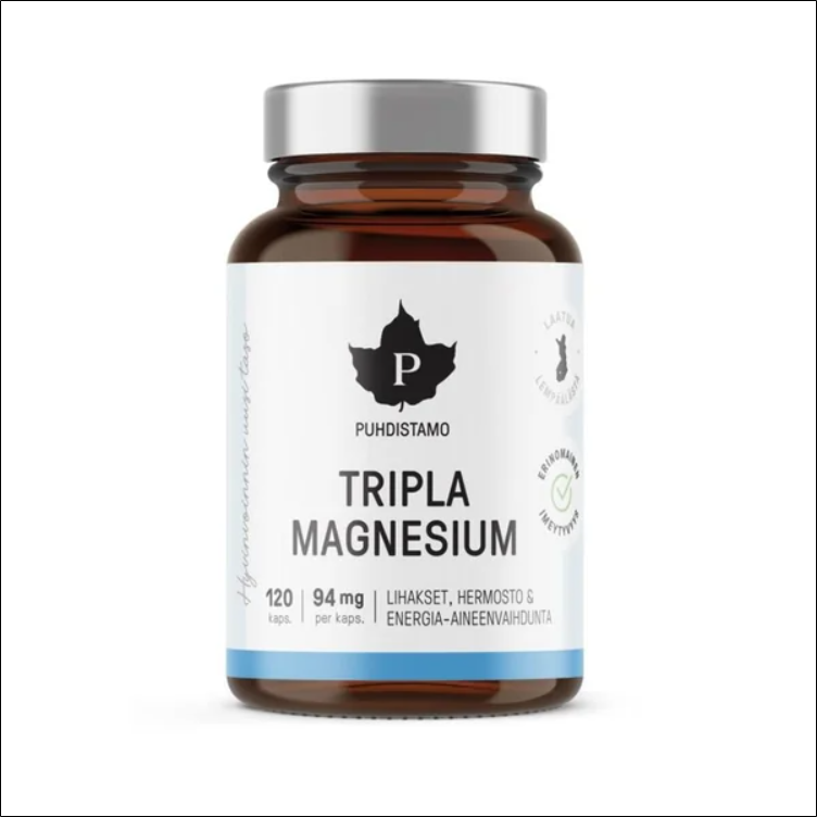 Puhdistamo,Puhdistamo Triple Magnesium 120 capsules,Puhdistamo