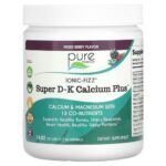 Pure Essence, Ionic-Fizz, Super DK Calcium Plus, Mixed Berry, 420 g (14.82 oz.),Pure Essence, Ionic-Fizz, Super DK Calcium Plus, Mixed Berry, 420 g (14,82 oz.)