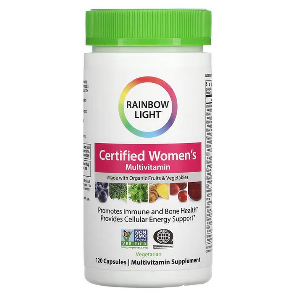 Rainbow Light, Certified Women's Multivitamins, 120 Vegetarian Capsules,Rainbow Light, Zertifizierte Multivitamine für Frauen, 120 vegetarische Kapseln