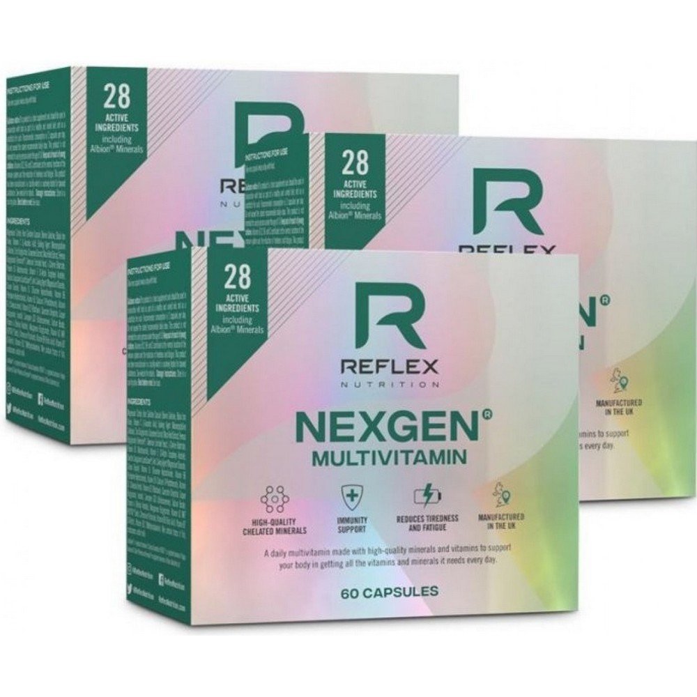 Reflex Nutrition Nexgen Pro Multivitamín 60, 2 + 1