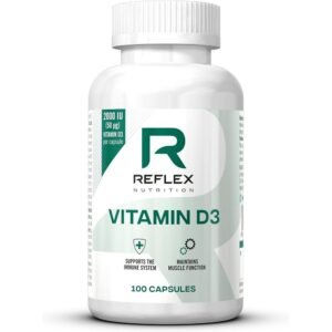 Reflex Nutrition Vitamin D3 2,000iu - 100 Capsules,Reflex Nutrition Vitamin D3 2.000 IE – 100 Kapseln