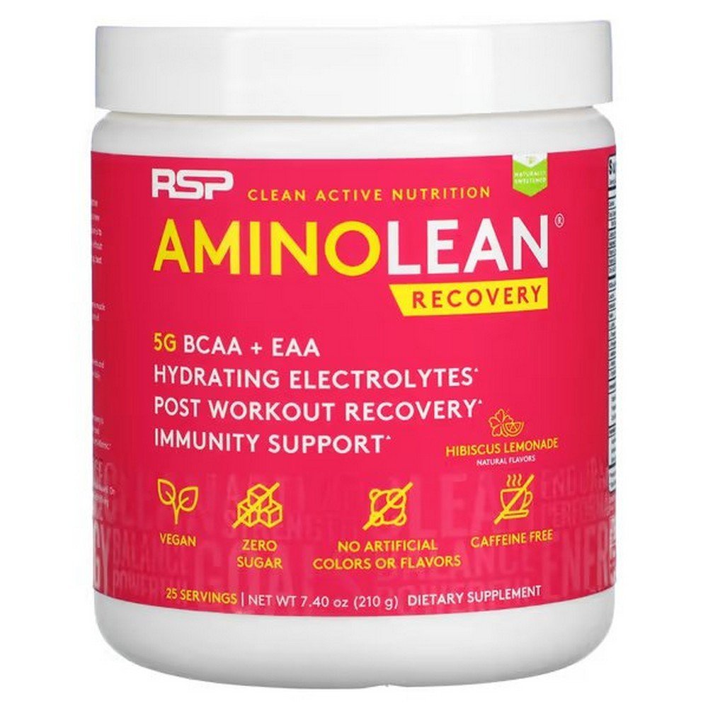 RSP Nutrition, AminoLean Recovery, Hibiscus Lemonade, 7.40 oz (210 g),RSP Nutrition, AminoLean Recovery, Hibiskuslimonade, 210 g (7,40 oz.)