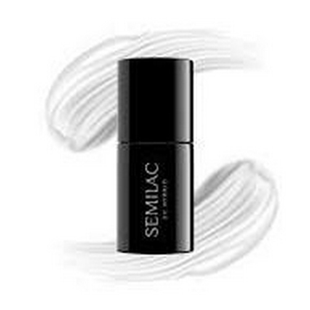 Semilac, 001 Strong White hybrid varnish,7 ,ml,001 lakier hybrydowy Strong White,7,ml