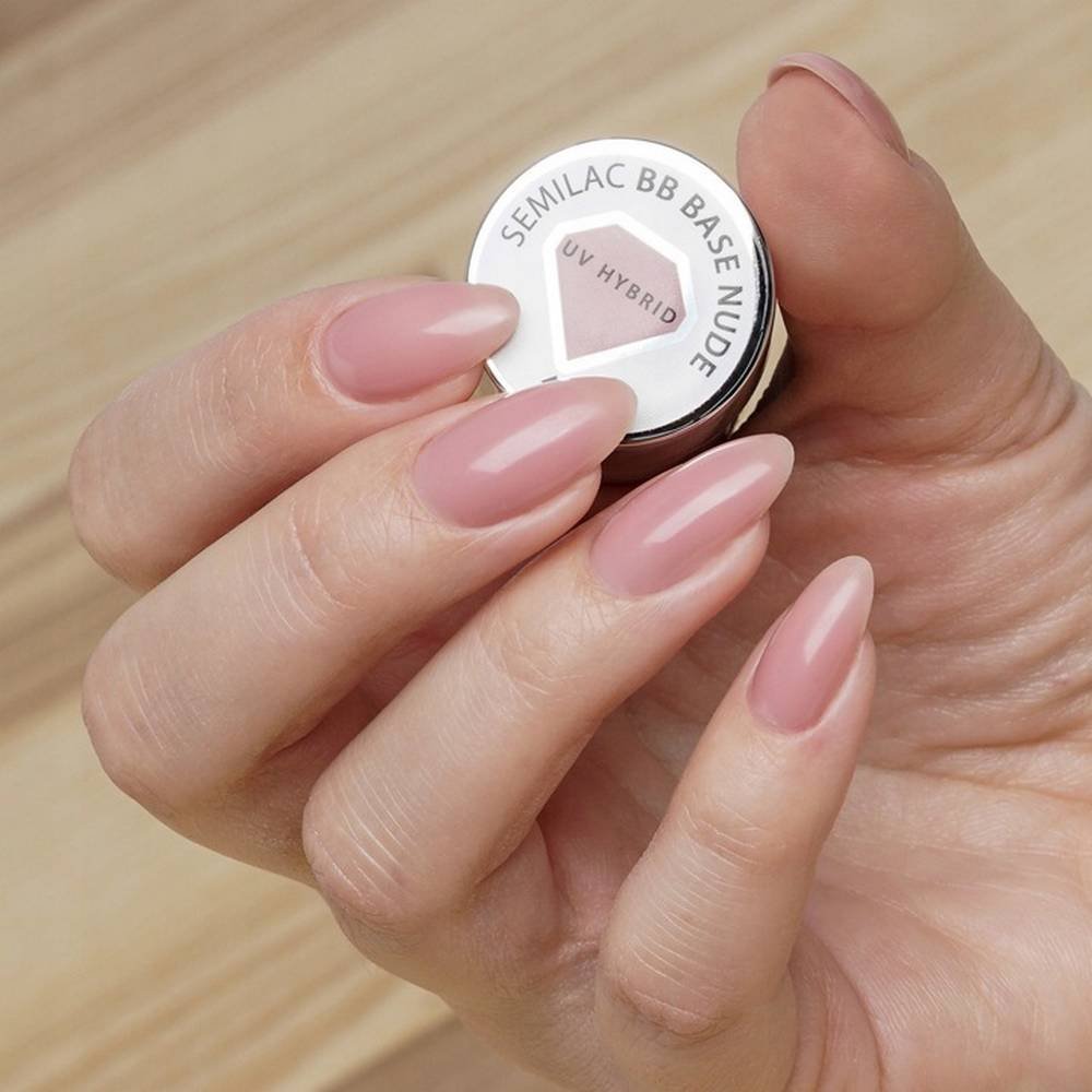 Semilac BB Base Nude Base for hybrid varnishes, 7ml - Imagen 3