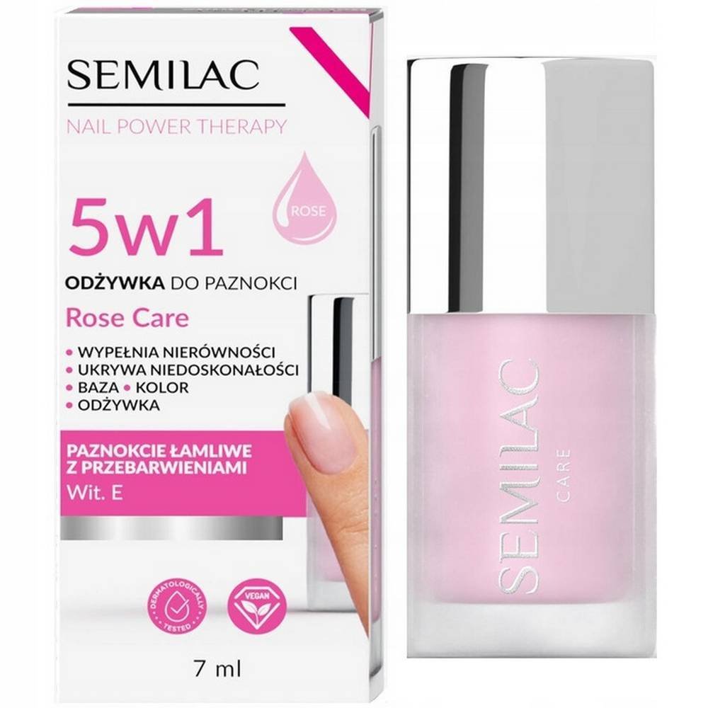 Semilac Nail Power Therapy 5w1 Rose Care, 7ml - Imagen 3