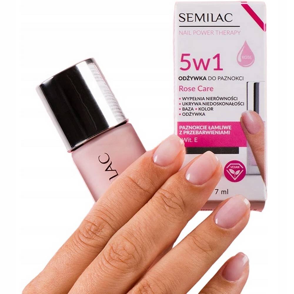 Semilac Nail Power Therapy 5w1 Rose Care, 7ml