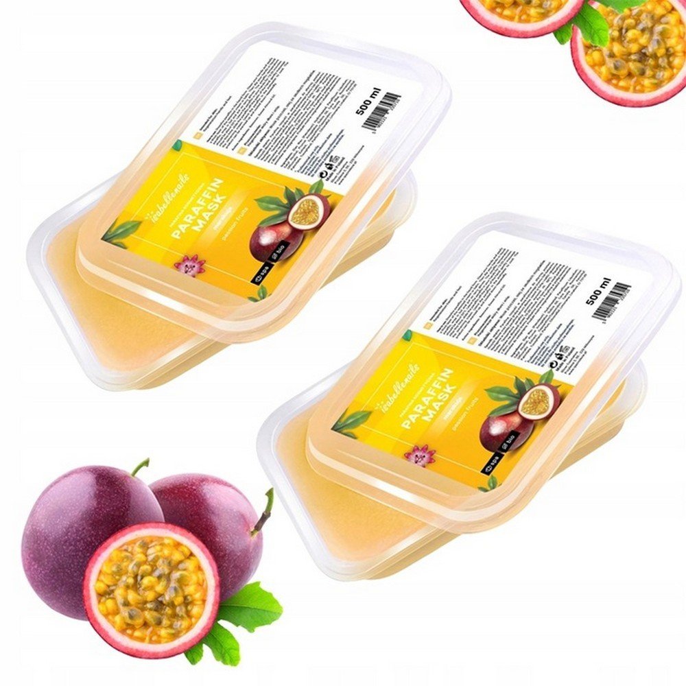 Isabellenails,SET 2X COSMETIC PARAFFIN PASSION FISH 500ML,ZESTAW 2X PARAFINA KOSMETYCZNA MARAKUJA 500ML