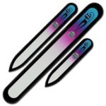 Mont Bleu s.r.o.,Set of 3 Glass Nail Files “Cat” with Swarovski crystals,Sada 3 skleněných pilníků na nehty „Cat“ s krystaly Swarovski