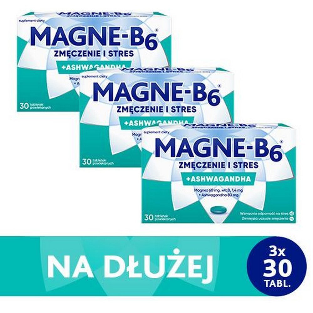 Set of 3x Magne-B6 Fatigue and Stress, 30 tablets