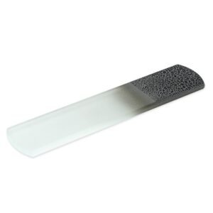 Mont Bleu s.r.o.,“Silver Cracks” Foot Scraper & Callus Remover – all in one Glass Foot File,Škrabka na nohy „Silver Cracks“ a odstraňovač mozolů – vše v jednom skleněném pilníku na nohy