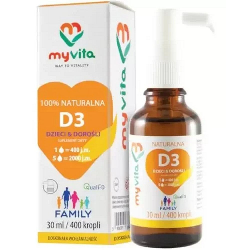 Silver Myvita Vitamin D3 400 Iu2000 Iu 30Ml
