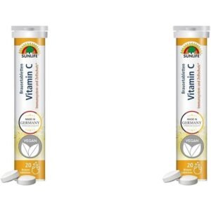 Sunlife Effervescent Tablets (Vitamin C, 1 x Pack of 20), Sunlife Effervescent Tablets (Vitamin C, 1 x Pack of 20)