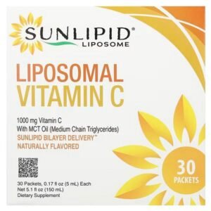 Sunlipid, Liposomal Vitamin C with MCT Oil, liposomales Vitamin C mit MCT-Öl, 30 Beutel, je 5 ml (0,17 fl. oz.),Sunlipid, Liposomal Vitamin C with MCT Oil, liposomales Vitamin C mit MCT-Öl, 30 Beutel, je 5 ml (0,17 fl. oz.)