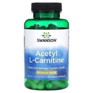 Swanson, Acetyl L-Carnitine, 500 mg, 100 Vegetable Capsules,Swanson, Acetyl-L-Carnitin, 500 mg, 100 pflanzliche Kapseln