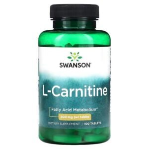 Swanson, L-Carnitine, 500 mg, 100 tablets,Swanson, L-Carnitin, 500 mg, 100 Tabletten