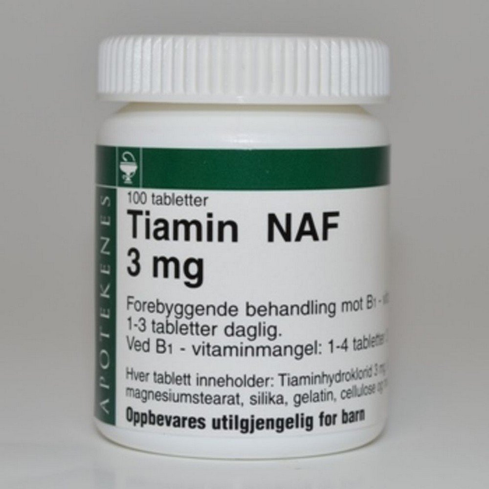 Tiamin NAF Tab 3 mg, 100