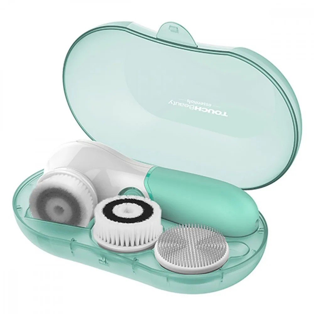 TouchBeauty 14838 Cleansing brush for the skin 3 in 1 green